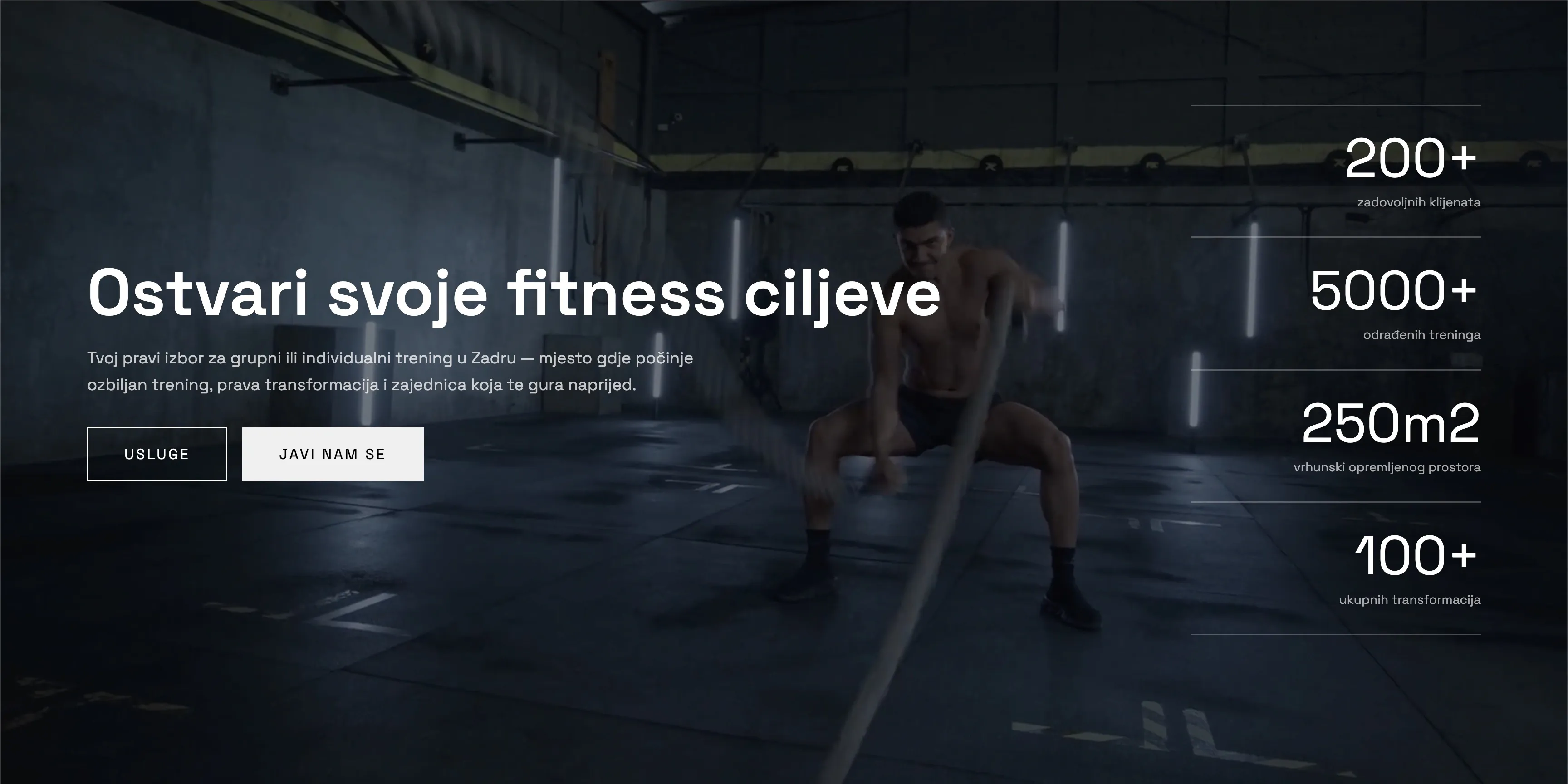 Naslovna stranica TRENING.ZD s naslovom Ostvari svoje fitness ciljeve